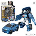Miniatyrbilde 1 av 5: 5 i 1 Transformer leker Oppgraderingsversjon Actionfigur Robot Blå A Blue A