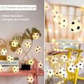 Miniatyrbillede 4 af 5: 2022 VM Dekor String Lights Fodbold, 3M 20 Fodbolde
