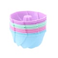 Miniatyrbillede 3 af 5: 6 stk. Swirl-formede silikone cupcakeforme Non-Stick bagekopper 6 stk.