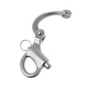 Miniatyrbild 3 av 5: Metallrigg Segling Fast Bail Snap Shackle Fixed Eye Snap Hook Segelbåt 96mm