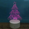 Miniatyrbillede 3 af 5: Juletræ 3D Nattelys USB Illusion Lampe Re