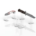 Miniatyrbillede 5 af 5: Akryl Display Stativ Knive Holder ter Display Holder Collecti Klar