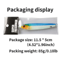 Miniatyrbillede 3 af 5: Metal Fiskestop uden krog Jig Bait 1 1 1