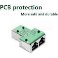 Miniatyrbilde 5 av 5: RJ45-kobling, RJ45 1 hunn til 2 hunn, RJ45-kontaktdeler, Ethernet Cat 5 / Cat 6 /cat 7 Ethernet LAN-kabelforlenger, surf online på The Sam