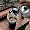 Miniatyrbild 3 av 5: Kaffe Tekanna Förlängningsrör Vattenkokare Munvattenrör Munstycken Campingutrustning Svart