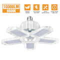 Miniatyrbillede 5 af 5: 200W LED Garagelampe E26/E27 Deformerbar loftslampe Sort