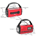 Miniatyrbild 4 av 6: 10000mAh Vattentät Nödradio Bärbar Sol Handvev Väderlarm Radio med AM/FM Ficklampa Läslampa SOS-larm Red