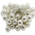 Miniatyrbillede 8 af 8: Jern marokkansk LED Solar Ball String Ljus Romantisk Fairy String E8 one size E8 one size