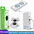 Pikkukuva 2 / 5: För Xbox Series S Vertikalt ställ med 2 kylfläktar Series S 3 White