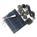 Miniatyrbild 1 av 5: Trädgårdsvattenfallsfontän Landskapsvattenpump 2W 6V solcellsdriven fontän