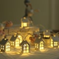 Miniatyrbild 4 av 8: 2m 10st Led Julgran Hus Style Fairy Light Led String Vit one size White one size