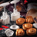 Miniatyrbillede 3 af 5: 150 g Mid-Autumn Festival DIY Månekageform Håndtryk Guldbarre Form Form Månekage Form Månekage Presse Form