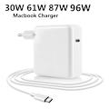 Miniatyrbillede 4 af 5: USB C Oplader 30W 60W 87W 96W Strømadapter Kompatibel til MacBook Pro 16 15 13 Tommer Ny Air 13 Tommer 2020/2019/2018 Kompatibel med Type C PD