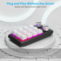 Miniatyrbild 4 av 11: RGB Programmerbar Makro-tangentbord 12 Tangenter Plug-Play Mini-tangentbord för Enhands-spel Svart