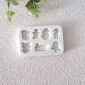 Miniatyrbillede 5 af 5: 1. juli form Snemand Form DIY Kage Fond B