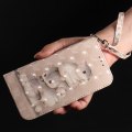 Miniatyrbillede 5 af 5: Kompatibel med Nokia C21 Plus cover, sødt egern mønster Pu cover med rem Magnetisk pung Case til Nokia C21 Plus