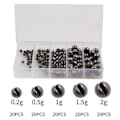Miniatyrbild 1 av 5: 100 st 2,0 mm-4,0 mm flugbindande slitsade volframpärlor set 100PCS