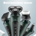 Miniatyrbilde 5 av 6: Menn elektrisk roterende multifunksjonsbarbermaskin Hårtrimmer gave standard standard