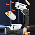 Miniatyrbillede 2 af 7: Legering venstre hjul metal model foldbar foldbar spøgelse switch- Hvid One Size White One Size