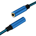 Pikkukuva 7 / 11: 2 in 1 USB till 3,5 mm hörlurskabeladapter USB hane till 3,5 AUX ljud honkontakt för Apple for Beats hörlursadapter Blå 1m Blue 1m