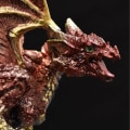 Miniatyrbilde 6 av 8: Fargeskiftende Lava Resin Base Dragon Statyer Luminescent Holy Dr A6 onesize A6 onesize