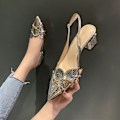 Miniatyrbild 3 av 4: Mode Kvinnor Läder 3 cm Högklackade Lady Pointe Toe Kvinnors Högklackade Skor
