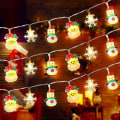 Miniatyrbillede 2 af 8: 1,5m 10Led Julelys Kæde Snemand Julemand Juletræ A1 one size A1 one size