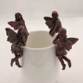 Pikkukuva 7 / 8: Miniatyyrityttö roikkuva kuppi hartsidekoraatio keiju yhdistelmäkukka C C C C