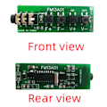 Miniatyrbilde 5 av 5: 76-108MHz VHF FM-sending Radio Dobbelkanal Stereo Receiver Modul DC3.7-18V for hodetelefoner Headset Høytalere