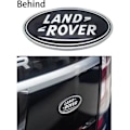 Pikkukuva 5 / 5: 2kpl Passar Land Rover Grille Badge Takaluukku Oval Badge Tarra, Sopii Land Rover Range Rover Badge Nimikyltti (musta)