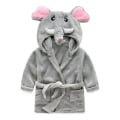 Pikkukuva 1 / 2: Pojat tytöt pyjama Baby piirretty pyjama Talvi huppu aamutakki Pieni norsu yöpaita 100#