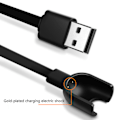 Miniatyrbillede 5 af 5: USB-opladningskabeladapteroplader til Mi Band hurtigopladning C Sort til Mi band 4 Black For Mi band 4