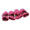 Miniatyrbillede 1 af 5: Vandtætte hundedækkener Anti-slip regnstøvler varme hvalpesokker Booties sko pink Number 5