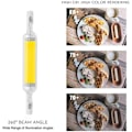 Miniatyrbillede 3 af 4: R7s LED pære 10w kold hvid 2-pak dæmpbar halogen erstatning