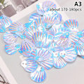 Pikkukuva 7 / 8: 1 pussi Shell Fish Scale Paljetti Eye Face Stickers Makeup Rhinest A9 onesize A9 onesize