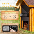 Miniatyrbild 2 av 4: Automatisk hönshusdörr med anti-klämfunktion, tidsstyrd och manuellt manövrerad automatisk hönshusdörr i aluminiumlegering, automatisk batteridriven