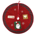 Miniatyrbillede 6 af 8: Juletræsskørt Tecknad Santa Claus Snowman Xmas Tree Skir A5 one size A5 one size