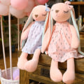 Miniatyrbilde 2 av 5: e Tecknad langøret sovevenn utstoppet plysjleketøy Rosa 1 stk Pink 1pc