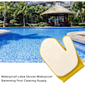 Miniatyrbild 3 av 5: Rengöringshandskar för Pool-Spa Skrubb Mitt - Vattentäta Handskar med Skurplatta - Köksträdgårdshandskar - för Simning