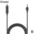 til STARLINK Mini USB-C til DC Strømkabel 100W med Lys, Syv Farve Lys 5m