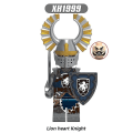 Miniatyrbild 4 av 5: 8 st/ set Medeltida riddare Actionfigurer Byggstenar Strid Präst Patron Riddare Montering Minifigurer Samlarleksaker Barn Fans Present (xq)