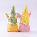 Pikkukuva 2 / 5: Pääsiäispupun kääpiökoriste pääsiäiskasvoilla nukelle pääsiäispupun plyysi kääpiö perhejuhlan koriste lasten lelu talolle Pink Rabbit