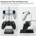 Miniatyrbilde 3 av 5: Kontrollerstativ Spillkontrollstativ Transparent Controllerholder Universal Controllerholder for PS5/PS4/Xbox