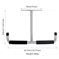 Miniatyrbilde 8 av 8: Stål Garasje Tak Oppbevaringskrok, Heavy Duty Oppbevaringsstativ for Hengende Tre, Sykler, Verktøy, Tre, Snowboards, Fiskeutstyr, Solid Oppbevaringssystem Black