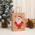 Miniatyrbilde 1 av 5: 4 stk Julegaveposer Jul Kraftpapirposer Godteripakning A5