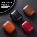 Miniatyrbild 3 av 7: Lämplig för Airpods2 Läder PU-hörlursskal Bluetooth hörlurar Förvaringsbox AirPods Case Läder (2-pack, svart, brunt)
