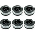 6-pack A6481 A6485 Spolar för Black Decker Gräsklippare
