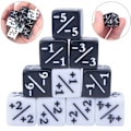 Pikkukuva 2 / 5: 10 kpl 5 Positiivista +1/+1 & 5 Negatiivista -1/-1 nopanlaskuria Mag blackille