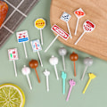 Pikkukuva 6 / 8: 1Pack Cartoon Kid Cake Frukt Tandpetare Bento Lunchtillbehör A3 one size A3 one size
