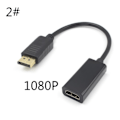Miniatyrbilde 1 av 11: HDMI-kompatibel kabel fra hann til hunn, DP til HDMI-kompatibel adapter, universell for bærbare datamaskiner, stasjonære datamaskiner, projektorer, 1080P